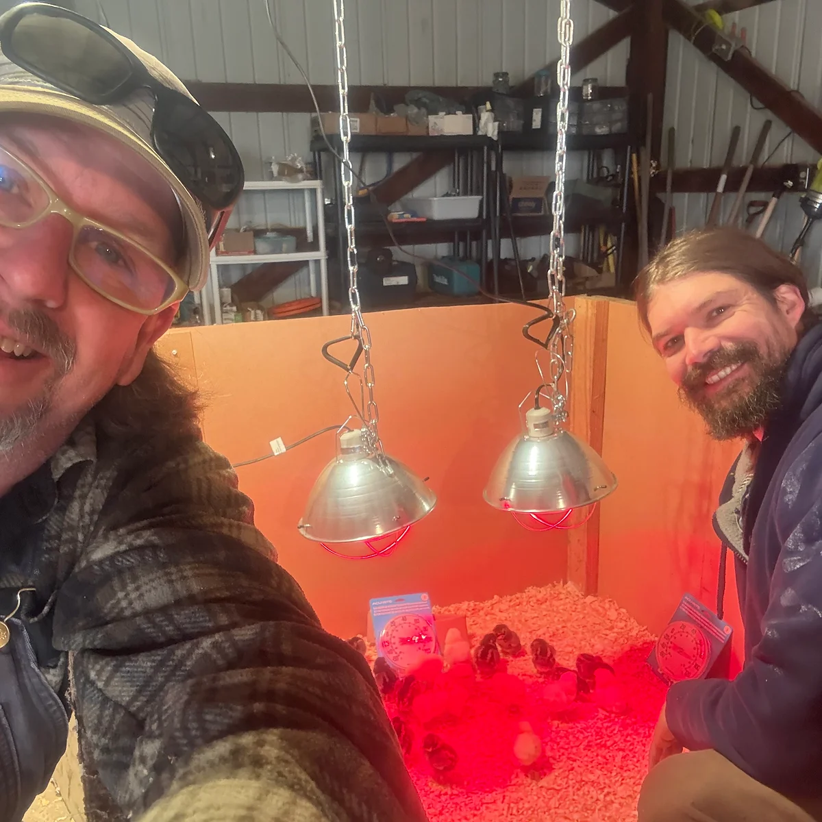 Karl and Justin sharing some chick love